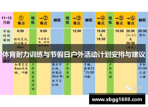 体育耐力训练与节假日户外活动计划安排与建议